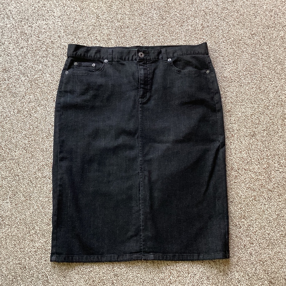 Ralph Lauren black denim skirt
